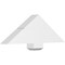 Ekena Millwork Kennewick Architectural Grade PVC Gable Bracket, 36"W x 12"H x 4"D x 6"F, 8/12 Pitch GBP036X12X0406KEN00 - alternate 1